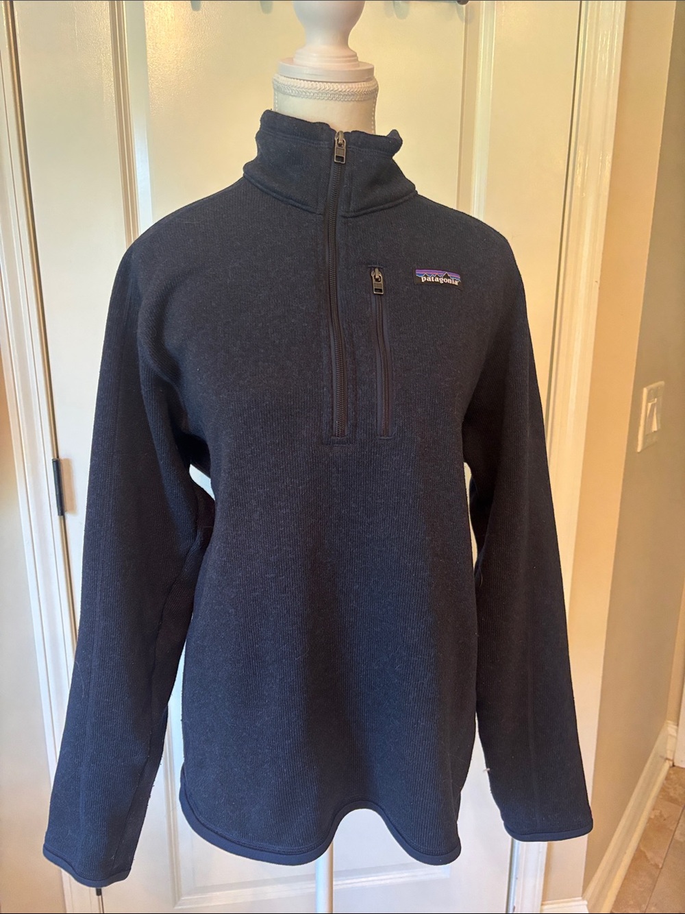 Patagonia Synchilla Navy Half-Zip Fleece Pullover Sweater